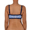 Top de Bikini Escote Semi Recto Tirante Ancho Anna Azulejo Azul Oscuro