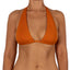 Top de Bikini Triangular Largo Gloria Terracota