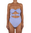 Traje De Baño Entero Trikini Nudos Victoria Raya Azul