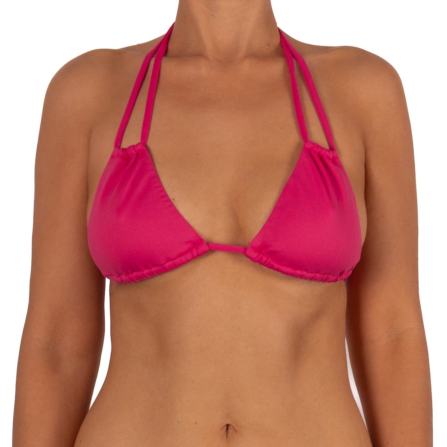 Top de Bikini Triangulo Amarrado al Cuello Nicole Tinto