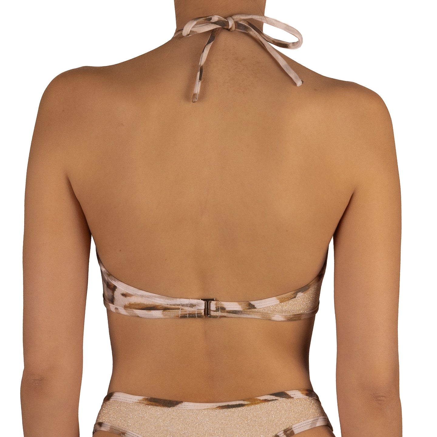 Top de Bikini Straples Con Argolla Mariana Brillo Fiesta Lince by Paula y Sofía Fernández