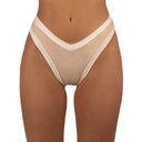 Bottom de Bikini sin elástico Paula Brillo Fiesta Blanco by Paula y Sofía Fernández
