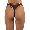Bottom de Bikini sin elástico Paula Cafe Leopardo by Paula y Sofía Fernández