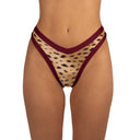 Bottom de Bikini sin elástico Paula Rib Chita Granate by Paula y Sofía Fernández