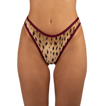 Bottom de Bikini sin Elástico Alegra Rib Chita Granate by Paula y Sofía Fernández