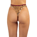 Bottom de Bikini sin Elástico Alegra Rib Chita Contorno Superior Granate by Paula y Sofía Fernández