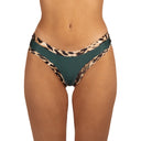 Bottom De Bikini Tiro Medio Sin Elastico Agustina Brillo Bosque Jaguar by Paula y Sofía Fernández