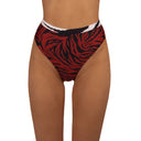Bottom de Bikini Tiro Alto a la cintura Alessandra Cebra Doble by Paula y Sofía Fernández