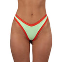 Bottom de Bikini sin elástico Paula Menta Tomate