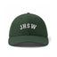 Gorro Tipo Jockey Bordado JHSW Verde Blanco