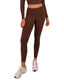 Calza Deportiva Tiro Alto 7/8 Café