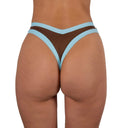 Bottom de Bikini sin elástico Paula Cafe Celeste