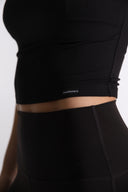 T-SHIRT RIBBED BLACK