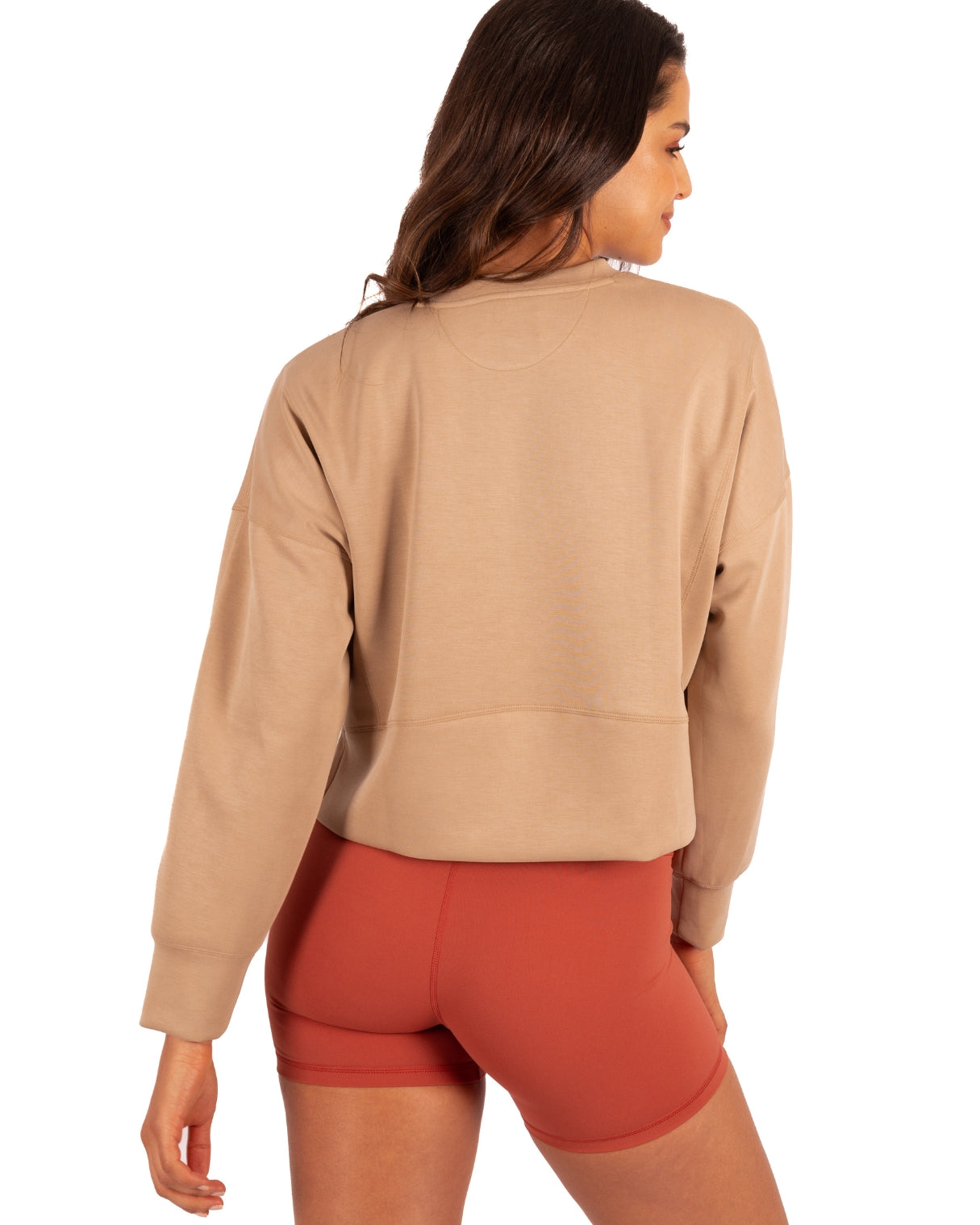 Poleron de Modal Manga Larga Beige