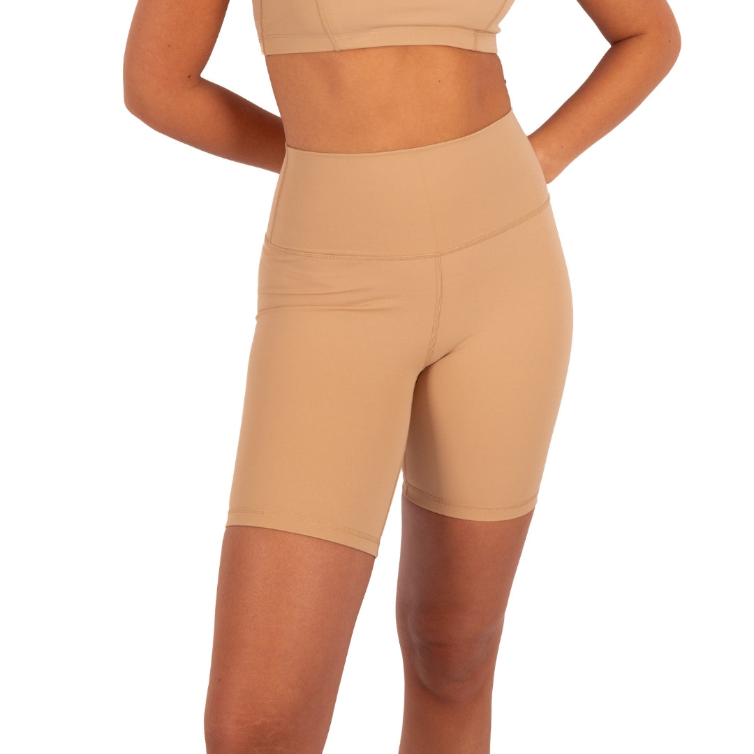Biker Tiro Alto Beige
