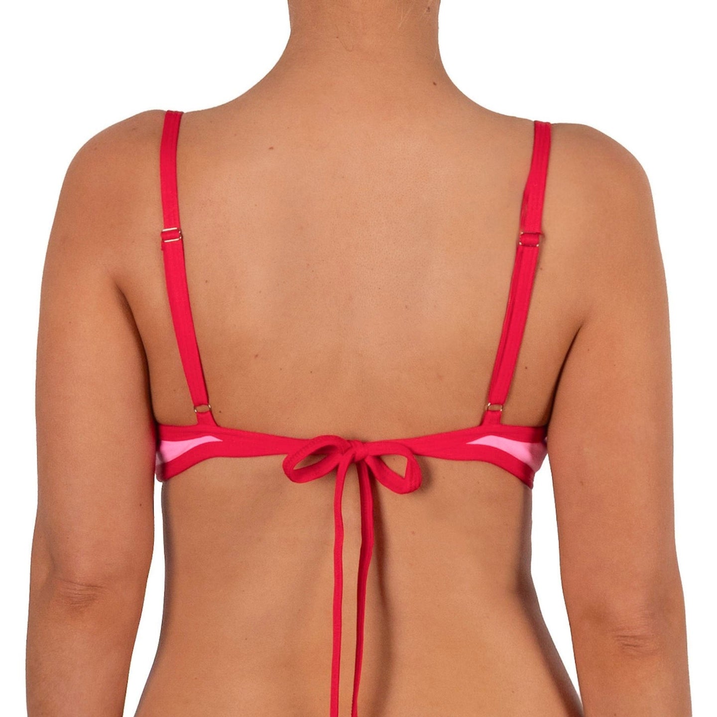 Top de Bikini con Arco Nidia Rosa Rojo