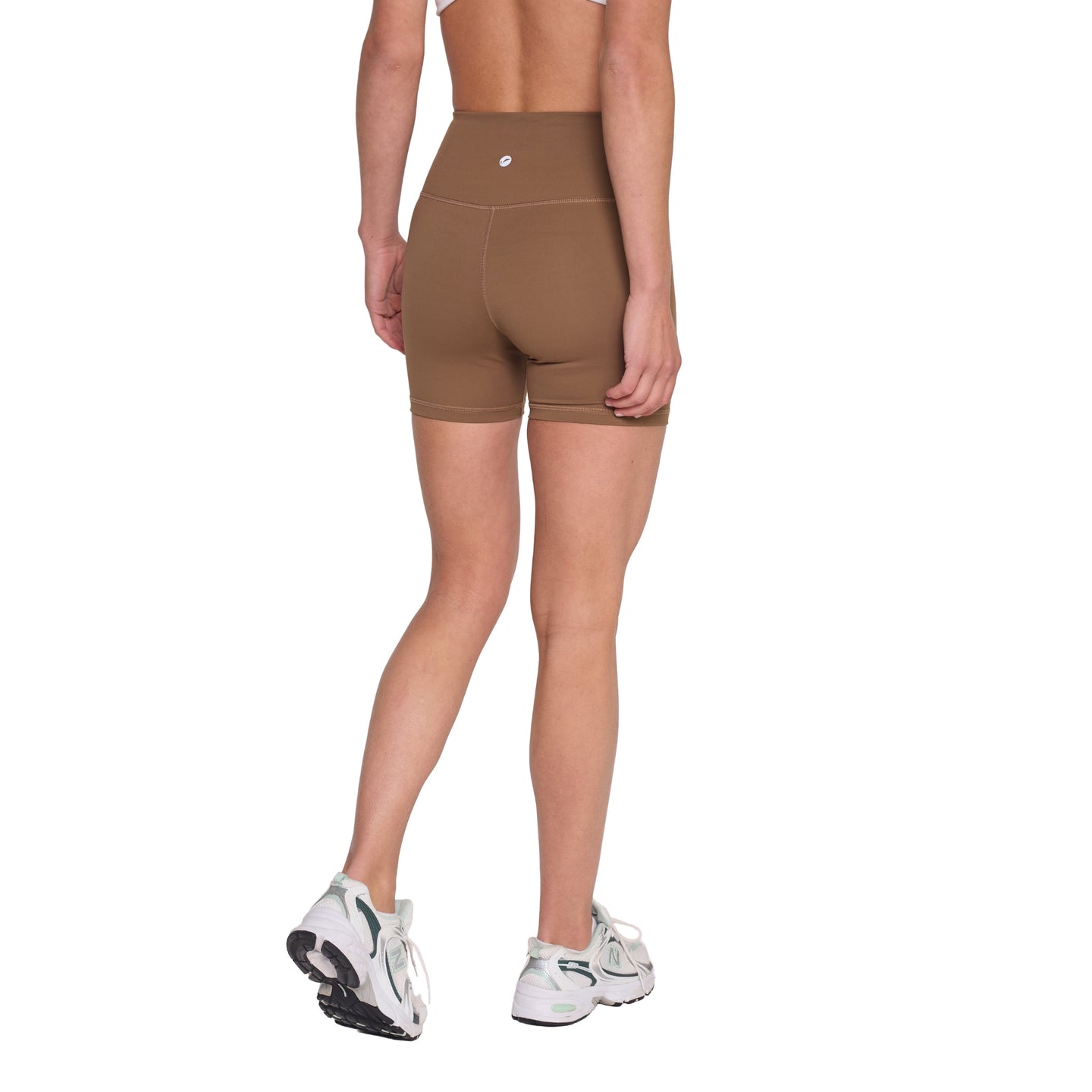 Calza Corta Tiro Alto Marron