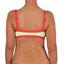 Top de Bikini Escote Profundo Tirante Ancho Dominique Menta Tomate