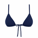 Top de Bikini Triangulo Tirante Ajustable Amarra Frontal Noelia Azul Marino