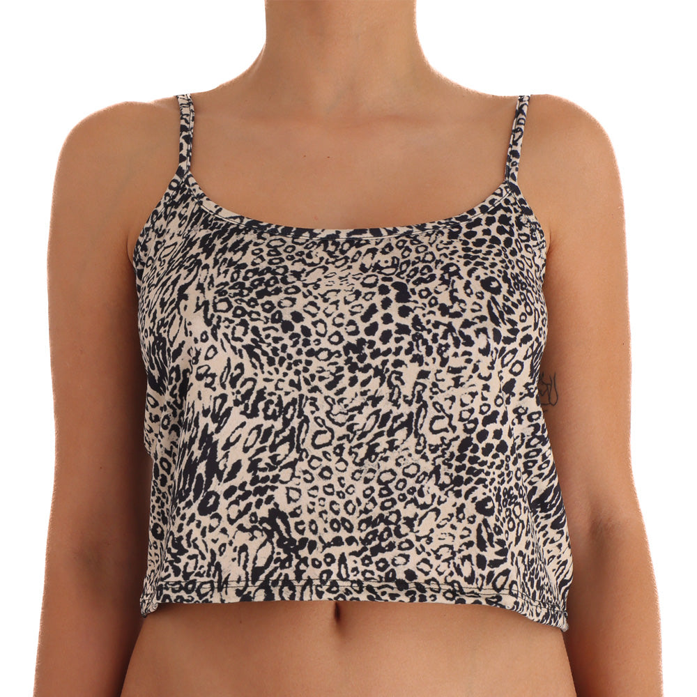 SLEEP SET TANK SNOW LEOPARD