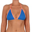 Top de Bikini Triangulo Amarrado al Cuello Becca Azul Coral
