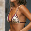 Top De Bikini Triangular Doble Sofia Rib Chita Granate by Paula y Sofía Fernández