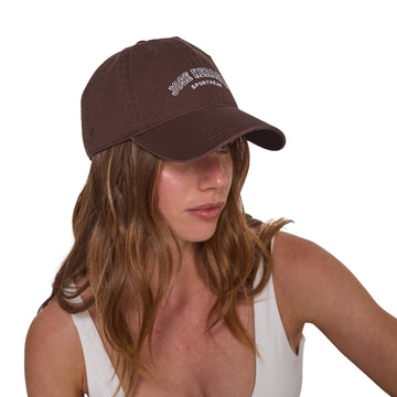 Gorro Tipo Jockey Bordado Jose Herrera Cafe Blanco