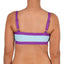 Top de Bikini Escote Semi Recto Tirante Ancho Anna Celeste Morado