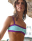 Top de Bikini Escote Semi Recto Tirante Ancho Anna Celeste Morado