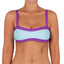 Top de Bikini Escote Semi Recto Tirante Ancho Anna Celeste Morado