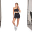 Peto Deportivo un Hombro Fleur Negro