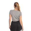 Polera Basica Manga Corta Gris