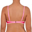 Top de Bikini Escote Redondo Veronica Rojo Rosa