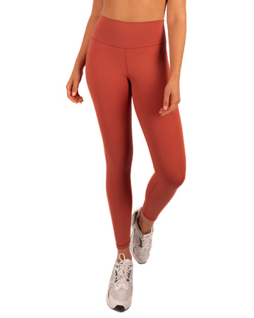 Calza Deportiva Mujer 7/8 Terracota