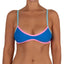 Top de Bikini Escote Redondo Veronica Azul Celeste Rosa