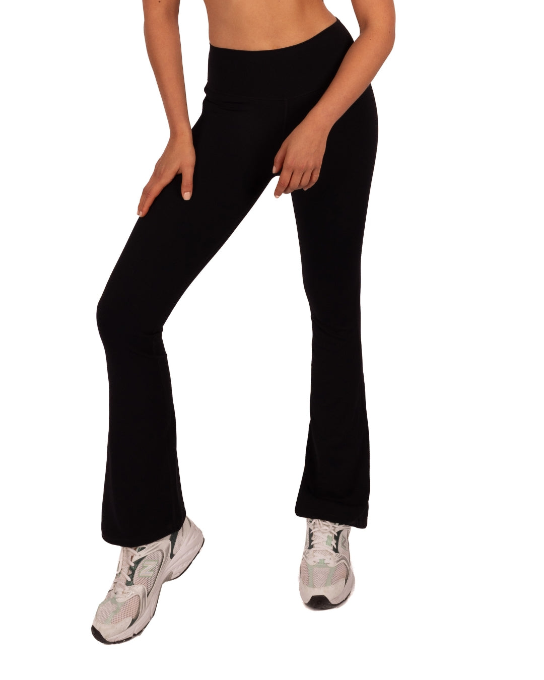 Calza Deportiva Mujer Corte Recto Negro