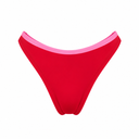 Bottom de Bikini sin Elástico Alegra Rojo Contorno Superior Rosa