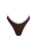 Bottom de Bikini sin Elástico Alegra Rib Cafe Morado