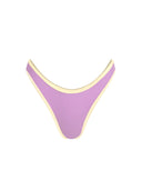 Bottom de Bikini sin Elástico Alegra Rib Morado Amarillo