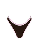 Bottom de Bikini sin Elástico Alegra Rib Trenzado Cafe Rosa