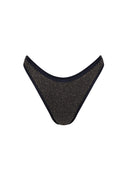 Bottom de Bikini sin Elástico Alegra Brillo Negro by Paula y Sofía Fernández