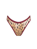 Bottom de Bikini sin Elástico Alegra Rib Chita Granate by Paula y Sofía Fernández