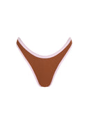 Bottom de Bikini sin Elástico Alegra Rib Trenzado Whiskey Rosa
