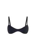 Top de Bikini Escote Redondo Amira Negro