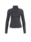 Chaqueta Deportiva Con Cierre Gris Oscuro
