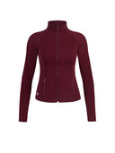 Chaqueta Deportiva Con Cierre Tinto