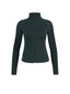 Chaqueta Deportiva Con Cierre Verde Oscuro