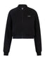 Chaqueta Mujer Crop Cierre Modal Negro