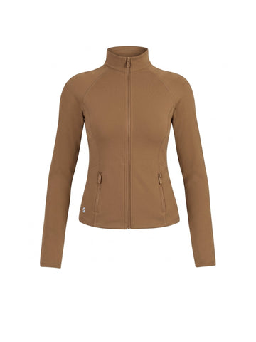 Chaqueta Deportiva Con Cierre Marron
