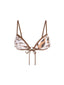 Top de Bikini Escote Redondo Argolla Dorada Cloe Lince Caramelo by Paula y Sofía Fernández
